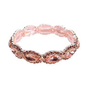 RHINESTONE ACCENT STRETCH BRACELET