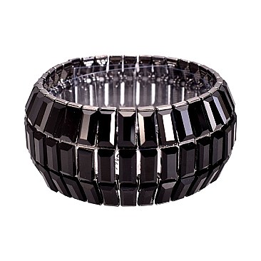 RECTANGULAR DISCO RHINESTONE BRACELET