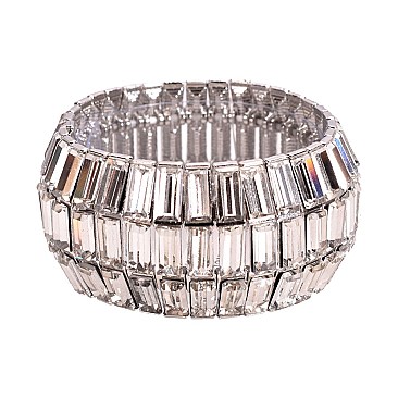 RECTANGULAR DISCO RHINESTONE BRACELET