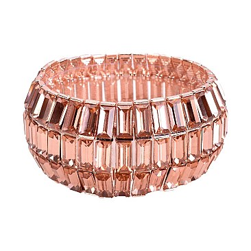 RECTANGULAR DISCO RHINESTONE BRACELET