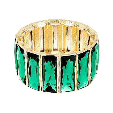 GEM BLING CASTING STONE STRETCH BRACELET
