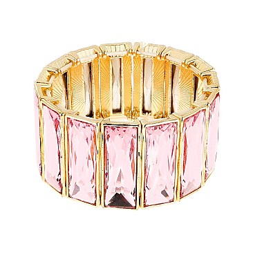 GEM BLING CASTING STONE STRETCH BRACELET