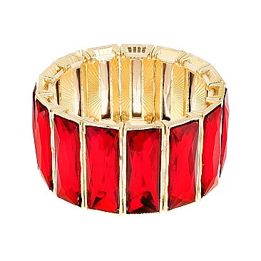 GEM BLING CASTING STONE STRETCH BRACELET