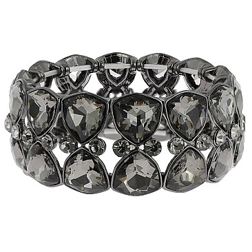 GLAMOROUS GEM BLING CRYSTAL STRETCH BRACELET