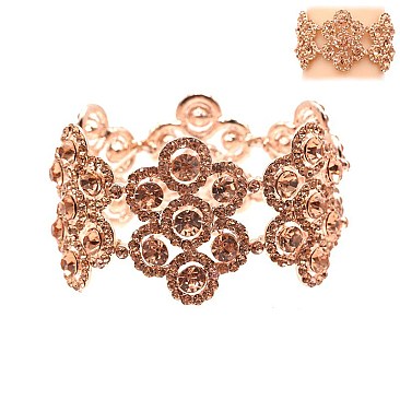 FASHIONABLE MARQUISE STRETCH STONE BRACELET SLBY8105