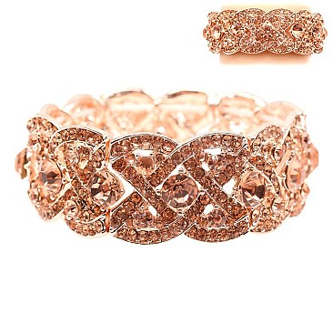 FASHIONABLE INFINITE X STRETCH STONE BRACELET SLBY8150