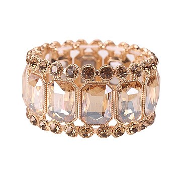 FASHIONABLE STATEMENT CASTING STONE STRETCH BRACELET SLBY9856