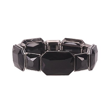 TRENDY EMERALD SQUARE CUT STONE STRETCH SLBY9860