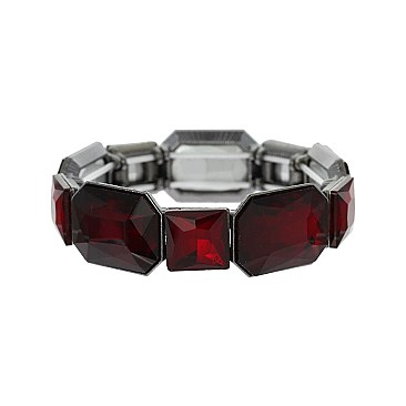 TRENDY EMERALD SQUARE CUT STONE STRETCH SLBY9860