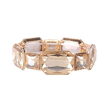 TRENDY EMERALD SQUARE CUT STONE STRETCH SLBY9860