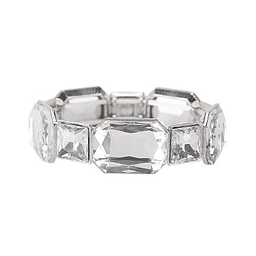 TRENDY EMERALD SQUARE CUT STONE STRETCH SLBY9860