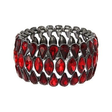 TRENDY GEOMETRIC CASTING STONE STRETCH BR SLBY9864