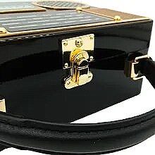 Hard Case Radio Boxy Satchel / Shoulder Handbag