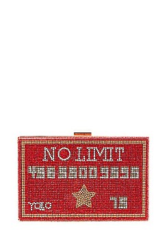 YOLO - NO LIMIT CREDIT Rhinestone Clutch