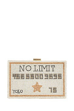 YOLO - NO LIMIT CREDIT Rhinestone Clutch