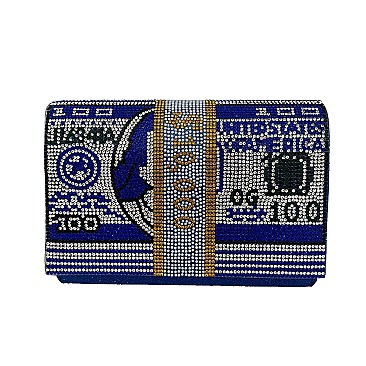 Stack Of Hundred Dollars Clutch Evening Bag