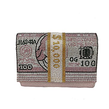 Stack Of Hundred Dollars Clutch Evening Bag