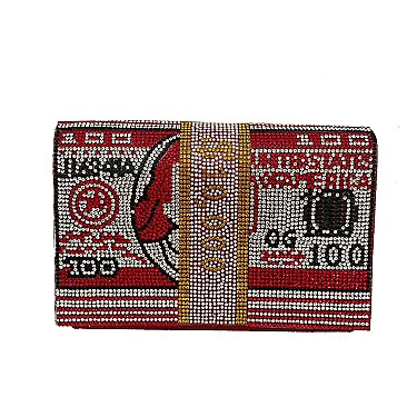 Stack Of Hundred Dollars Clutch Evening Bag