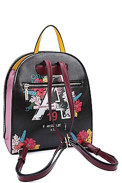 FLORAL PRINTED BACKPACK BY Nicole Lee