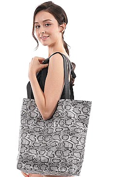 PYTHON PRINT TOTE BAG