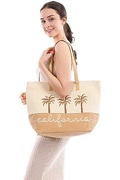 STYLISH TWO TONE LETTERING CALIFORNIA BEACH