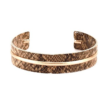 SNAKE PRINT BANGLE BRACELET