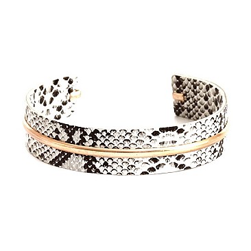 SNAKE PRINT BANGLE BRACELET