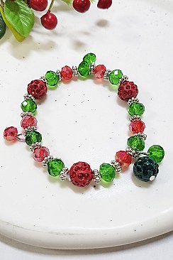 Pack of 12 Decorative Christmas Bracelet Set