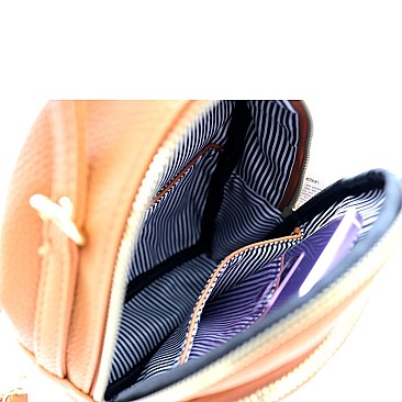 Mini Convertible Quilted Backpack Shoulder Bag