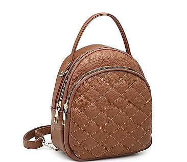 STITCHED CONVERTIBLE MINI BACKPACK