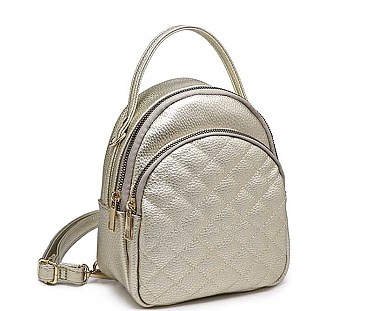 STITCHED CONVERTIBLE MINI BACKPACK