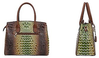 2 IN 1 Crocodile Tie-dyed Satchel + Wallet