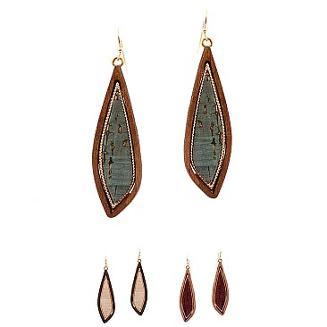 Wood Trim Earring MH-CE1235