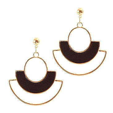 SPIFFY GEOMETRIC DROP EARRINGS