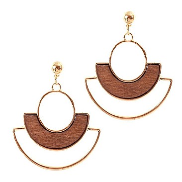 SPIFFY GEOMETRIC DROP EARRINGS