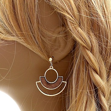 SPIFFY GEOMETRIC DROP EARRINGS