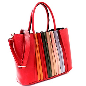 Multi-colored Accordion Accent Bohemian Tote MH-CE7171