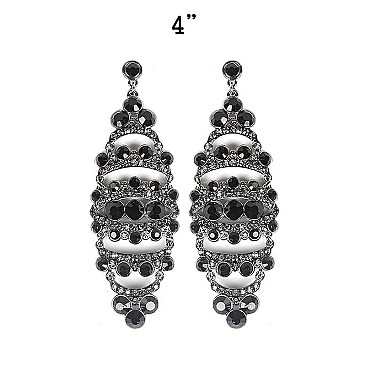 FASHIONABLE DANGLY RHINESTONE EARRING SLCE889