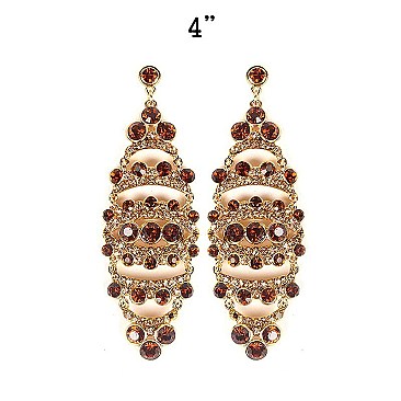 FASHIONABLE DANGLY RHINESTONE EARRING SLCE889