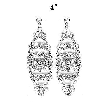 FASHIONABLE DANGLY RHINESTONE EARRING SLCE889