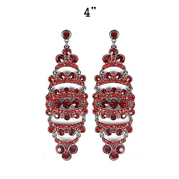 FASHIONABLE DANGLY RHINESTONE EARRING SLCE889