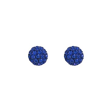 Fashionable Stoned Ball Stud Earring SLCE996