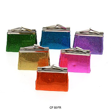 Pack of 12 Mini Coin Purses Sequence Design