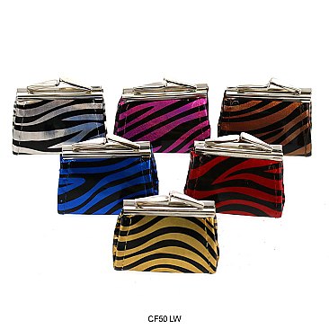 Pack of 12 Mini Coin Purses with Curve Design
