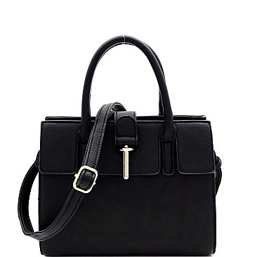 MEDIUM 2 WAY HARDWARE ACCENT SATCHEL