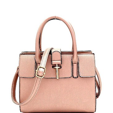 MEDIUM 2 WAY HARDWARE ACCENT SATCHEL