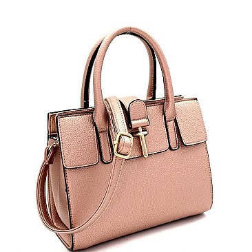 MEDIUM 2 WAY HARDWARE ACCENT SATCHEL