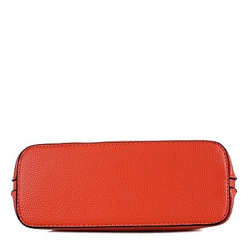 2-Way Padlock Accent Medium Dome Satchel Mini Bag