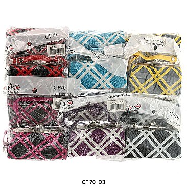 Pack of 12 Regular Coin Purses with Snake Skin Design