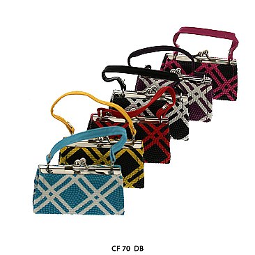 Pack of 12 Regular Coin Purses with Snake Skin Design